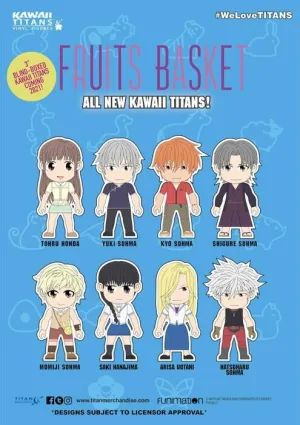 FRUITS BASKET MINI FIGURAS 8 CM PVC SURTIDO