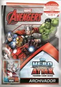 MARVEL HERO ATTAX: VENGADORES ALBUM STARTER                                