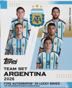 CAJA DE CROMOS TOPPS TEAM SET ARGENTINA 2026