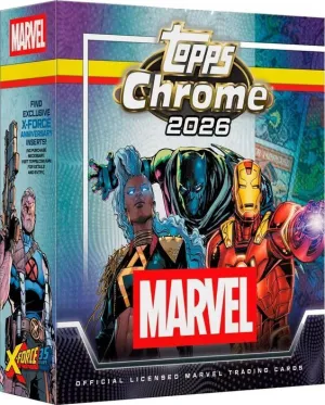 TOPPS CHROME 2026 MARVEL COMICS MEGA BOX