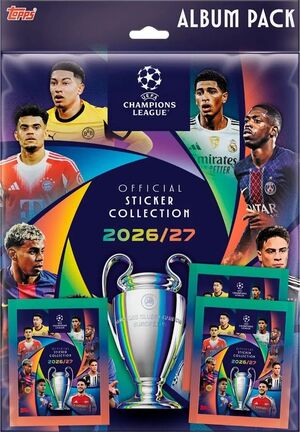 UEFA CHAMPIONS LEAGUE OFFICIAL STICKER COLLECTION 2026/27 ÁLBUM PACK