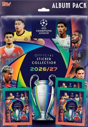 UEFA CHAMPIONS LEAGUE OFFICIAL STICKER COLLECTION 2026/27 ÁLBUM PACK