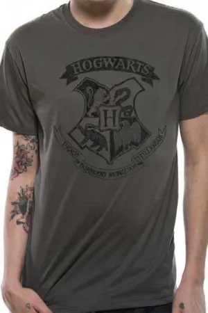 HARRY POTTER CAMISETA CHICO DISTRESSED HOGWARTS T-M                        