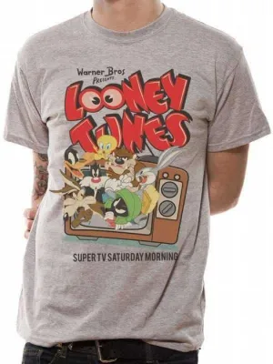 LOONEY TUNES CAMISETA CHICO RETRO TV T-XL                                  