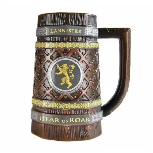 JUEGO DE TRONOS JARRA DE CERVEZA LANNISTER HEAR US ROAR                    