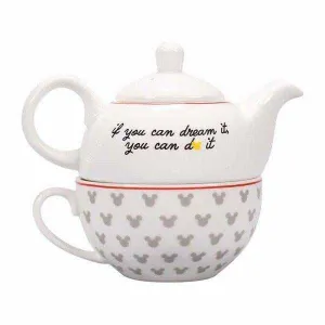 MICKEY MOUSE TETERA Y TAZA IF YOU CAN DREAM IT                             