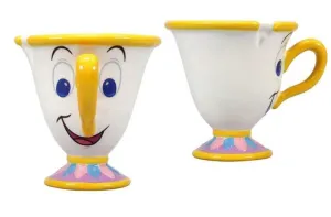 LA BELLA Y LA BESTIA TAZA CHIP SHAPED                                      