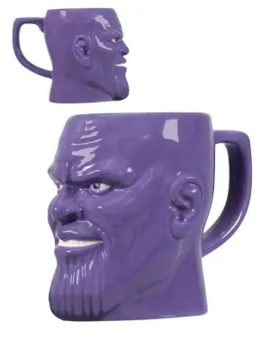 LOS VENGADORES INFINITY WAR TAZA 3D BUSTO THANOS                           