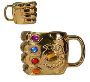 LOS VENGADORES INFINITY WAR TAZA 3D GUANTELETE THANOS                      