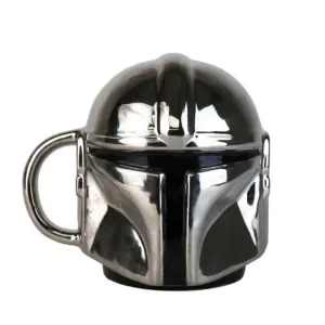 STAR WARS THE MANDALORIAN TAZA CERAMICA EN RELIEVE 3D                      