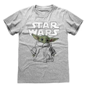 STAR WARS THE MANDALORIAN CAMISETA CHILD (BABY YODA) SKETCH XL             