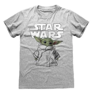 STAR WARS THE MANDALORIAN CAMISETA CHILD (BABY YODA) SKETCH XXL            