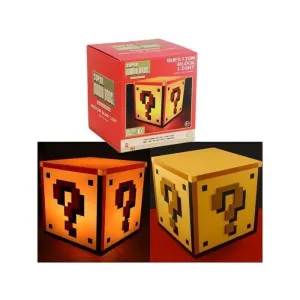 NINTENDO LAMPARA USB SUPER MARIO BROS QUESTION BLOCK                       