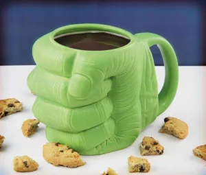 HULK FIST TAZA SHAPED 13 CM LOGO MARVEL COMICS                             