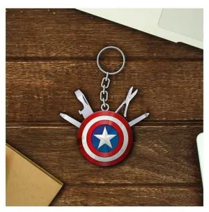 LOS VENGADORES LLAVERO MULTIHERRAMIENTA CAPITAN AMERICA MARVEL             