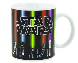 STAR WARS TAZA TÉRMICA ESPADAS LÁSER LIGHTSABER                               