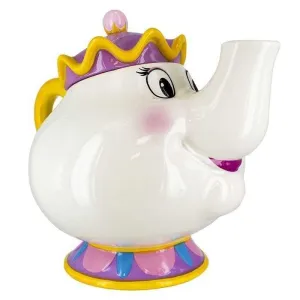 LA BELLA Y LA BESTIA TETERA CERAMICA 3D MRS POTT                           