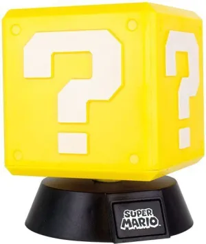 SUPER MARIO LAMPARA 3D QUESTION BLOCK 10 CM                                