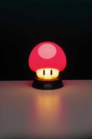 SUPER MARIO LAMPARA 3D MUSHROOM 10 CM                                      