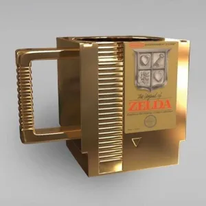 THE LEGEND OF ZELDA TAZA 330 CL 3D FORMA CARTUCHO                          