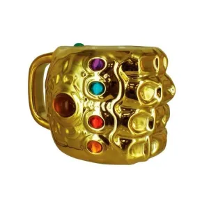 LOS VENGADORES INFINITY WAR TAZA 3D RELIEVE GUANTELE MARVEL                
