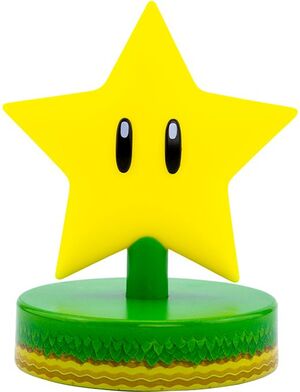 SUPER MARIO LÁMPARA ICON SUPER STAR 10CM