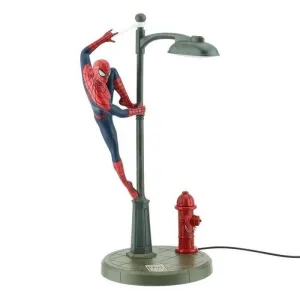 SPIDERMAN LAMPARA USB FAROLA Y BOCA DE INCENDIOS