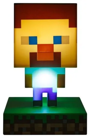 MINECRAFT LÁMPARA 3D ICON STEVE