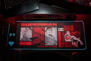 DC COMICS ALFOMBRILLA DE RATÓN CON CARGADOR PARA MÓVIL SUPERMAN