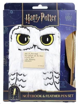 HARRY POTTER LIBRETA DE PELUCHE SET CON BOLÍGRAFO HEDWIG MAGICAL LOCATIONS