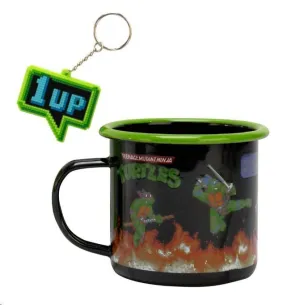 TORTUGAS NINJA ENAMEL TAZA Y LLAVERO