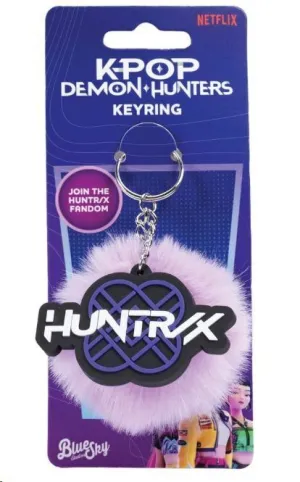 KPOP DEMON HUNTERS LLAVERO POMPÓN HUNTR/X