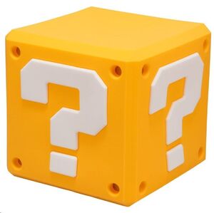 SUPER MARIO SQUISHYGLO LÁMPARA QUESTION BLOCK RECHARGEABLE 13 CM