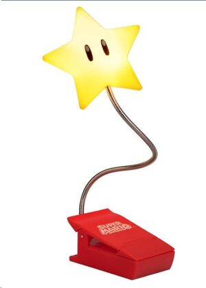 SUPER MARIO LÁMPARA SUPER STAR CLIP 33 CM