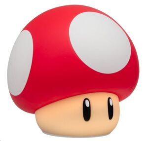 SUPER MARIO SQUISHYGLO LÁMPARA SUPER MUSHROOM RECHARGEABLE 15 CM