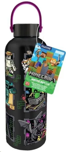 MINECRAFT MASCOTAS BOTELLA DE AGUA DE METAL CON ASA