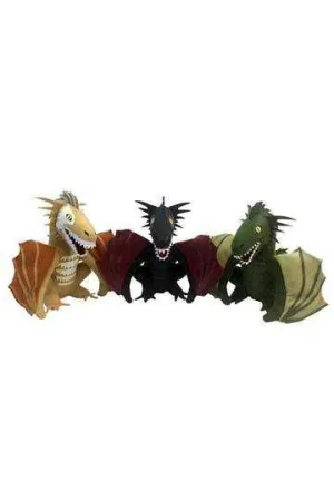 JUEGO DE TRONOS SEET 3 PELUCHES 13 CM DRAGONES SDCC CONVENTION EXCLUSIVE   