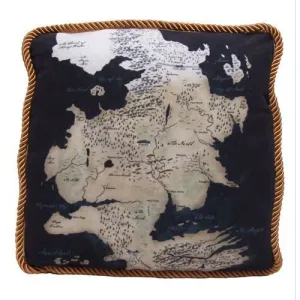 SALDO - JUEGO DE TRONOS COJIN 35X35 CM MAPA NORTE DE PONIENTE                      