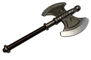 MASTERS DEL UNIVERSO HACHA PROP REPLICA 1/1 HE-MAN BATTLE AXE 71 CM