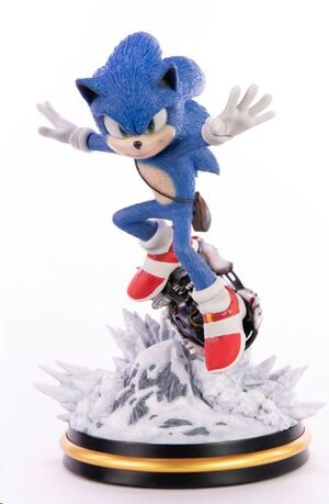 SONIC THE HEDGEHOG 2 ESTATUA SONIC MOUNTAIN CHASE 34 CM