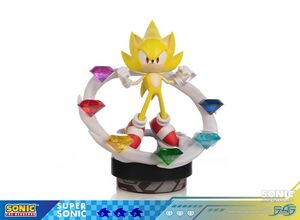 SONIC THE HEDGEHOG ESTATUA RESINA SONIC FRONTIERS - SUPER SONIC 45CM