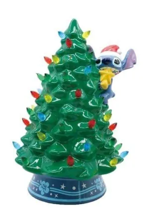 DISNEY ÁRBOL DE NAVIDAD DE CERÁMICA CON LUCES STITCH 30 CM