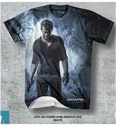 UNCHARTED 4 CAMISETA CHICO JR COVER SUBLIMATION TEE T-XL                   
