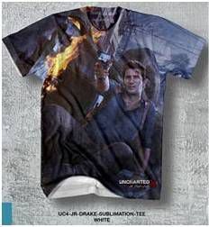UNCHARTED 4 CAMISETA CHICO JR DRAKE SUBLIMATION TEE T-S                    