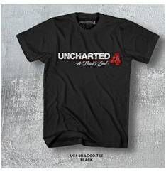 UNCHARTED 4 CAMISETA CHICO JR LOGO TEE BLACK T-XL                          