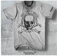 UNCHARTED 4 CAMISETA CHICO JR SKULL TEE WASHED GREY T-M                    