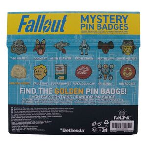 FALLOUT CHAPAS EXPOSITOR MYSTERY PIN BADGE
