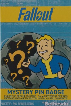 FALLOUT CHAPAS EXPOSITOR MYSTERY PIN BADGE