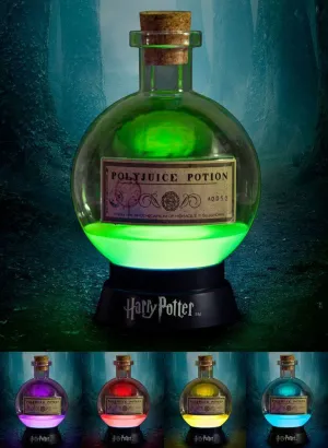HARRY POTTER LÁMPARA MOOD LIGHT QUE CAMBIA LOS COLORES POCIÓN MULTIJUGOS 20 CM