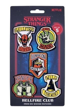 STRANGER THINGS PARCHES DE TELA 5-PACK